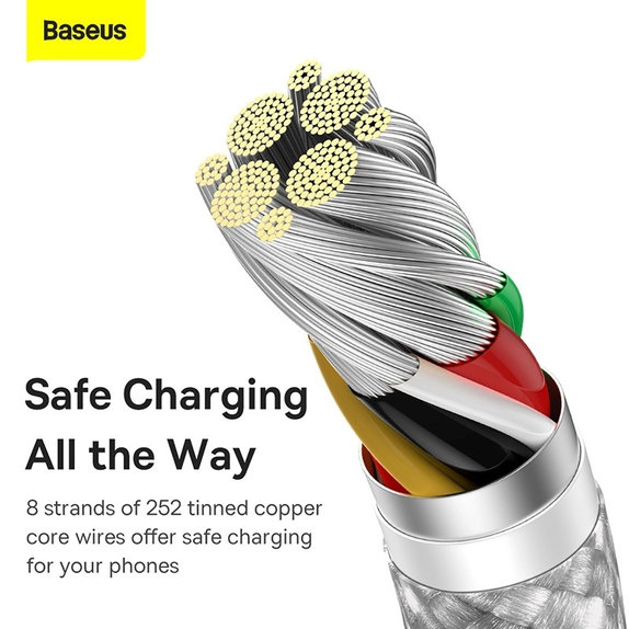 Baseus - Kábel USB-C/USB, 1.5m, biela
