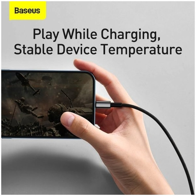 Baseus - Kábel Lightning/USB, 1.5m, čierna