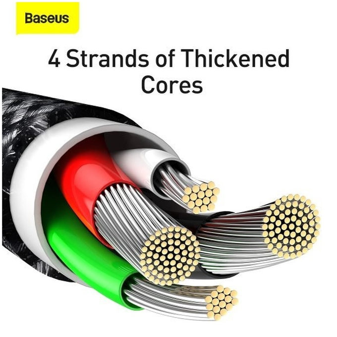 Baseus - Kábel Lightning/USB, 1.5m, čierna