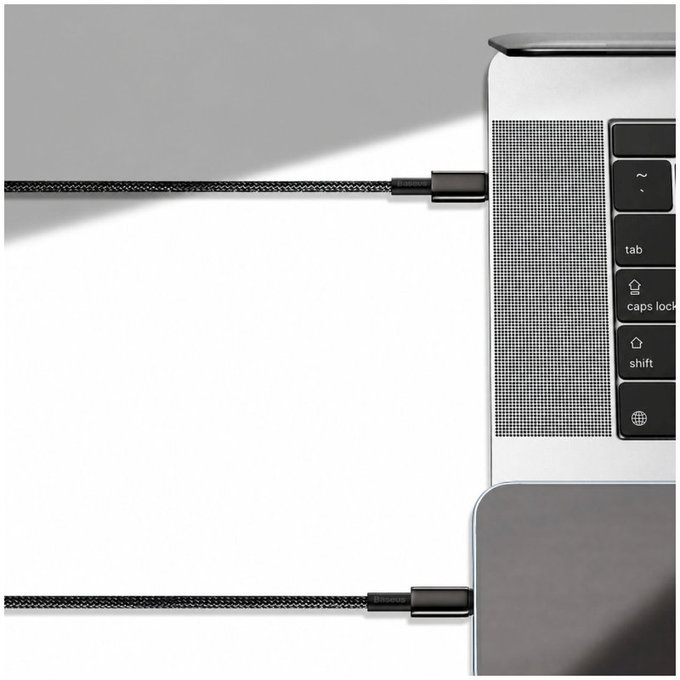 Baseus - Kábel Lightning/USB-C, 1.5m, čierna