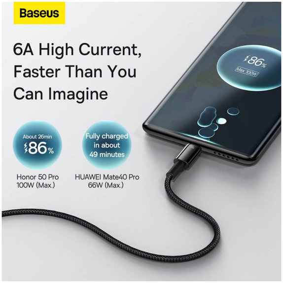 Baseus - Kábel USB-C/USB, 1.5m, čierna