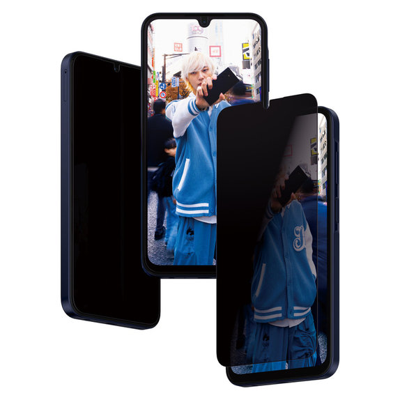 Tvrdené sklo UWF Privacy s aplikátorom pre Samsung Galaxy A15/A15 5G, Čierna, PanzerGlass