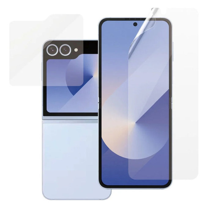 Ochranná fólia UWF a tvrdené sklo pre Samsung Z Flip6, Číra, PanzerGlass