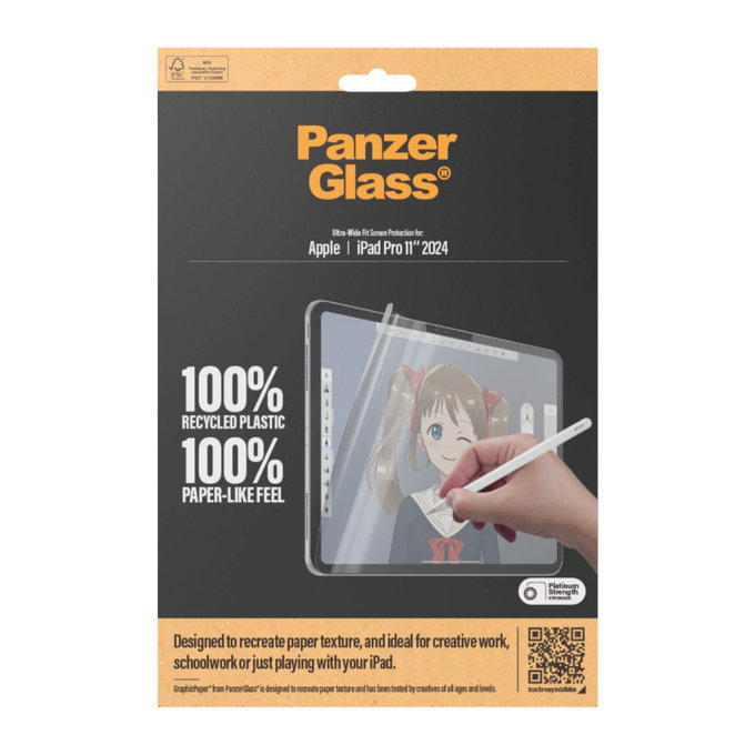 Ochranná fólia GraphicPaper UWF pre iPad Pro 11'', Číra, PanzerGlass