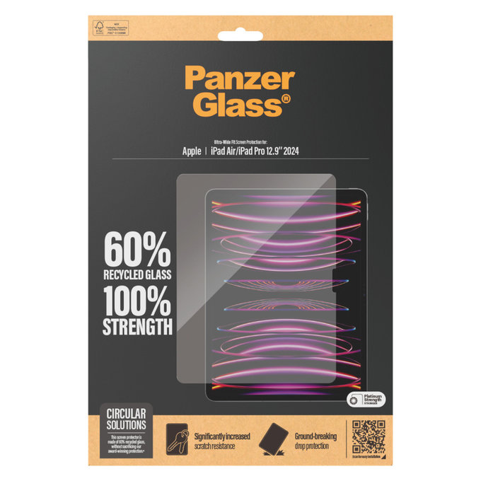 Tvrdené sklo UWF pre iPad Air 13"/Pro 13", Číra, PanzerGlass