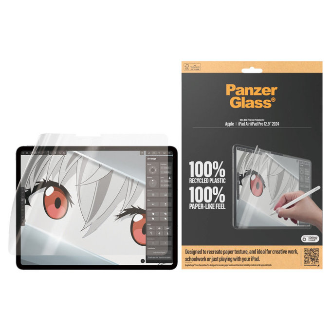 Ochranná fólia GraphicPaper UWF pre iPad Air 13"/Pro 13", Číra, PanzerGlass