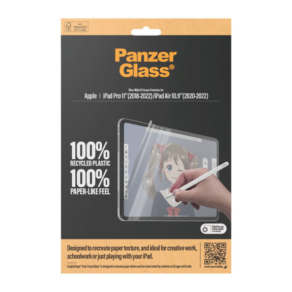 Ochranná fólia GraphicPaper UWF pre iPad Pro 11"/Air 10,9'', Číra, PanzerGlass