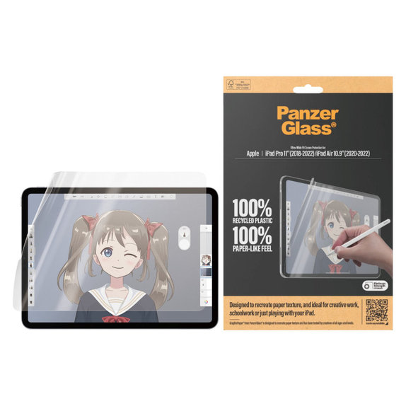 Ochranná fólia GraphicPaper UWF pre iPad Pro 11"/Air 10,9'', Číra, PanzerGlass