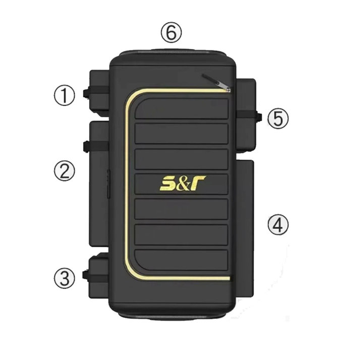 Úložná Taška/Box do Kufra Auta z Oxford Látky 70L 60x30x30cm