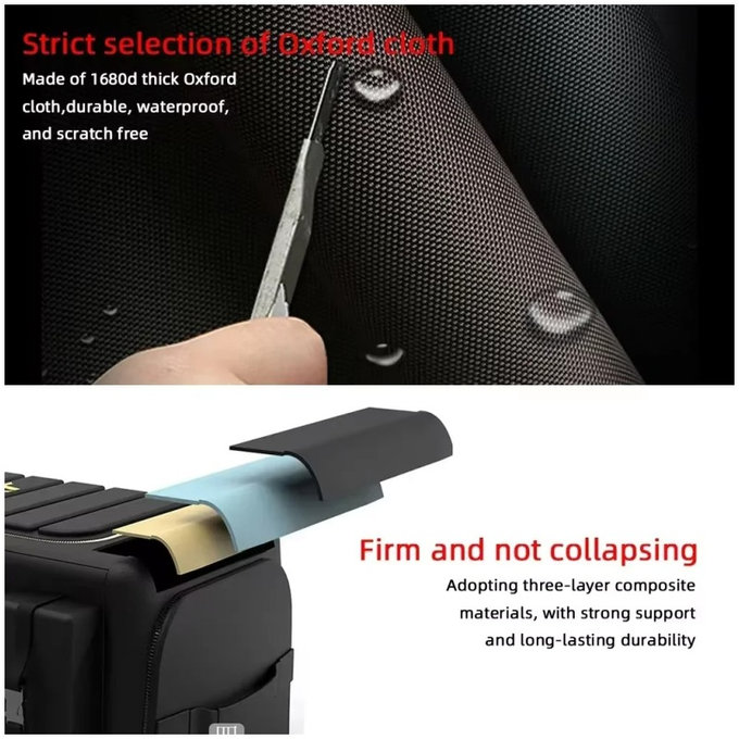 Úložná Taška/Box do Kufra Auta z Oxford Látky 70L 60x30x30cm