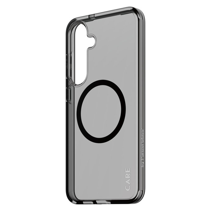 Puzdro Smokey s čiernym QI pre Samsung Galaxy S25+, Čierna, PanzerGlass