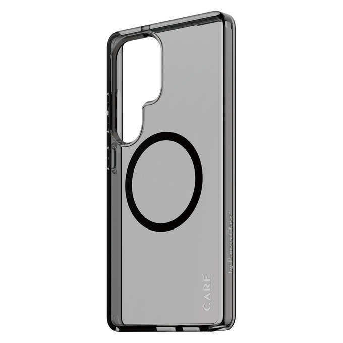 Puzdro Smokey s čiernym QI pre Samsung Galaxy S25 Ultra, Čierna, PanzerGlass