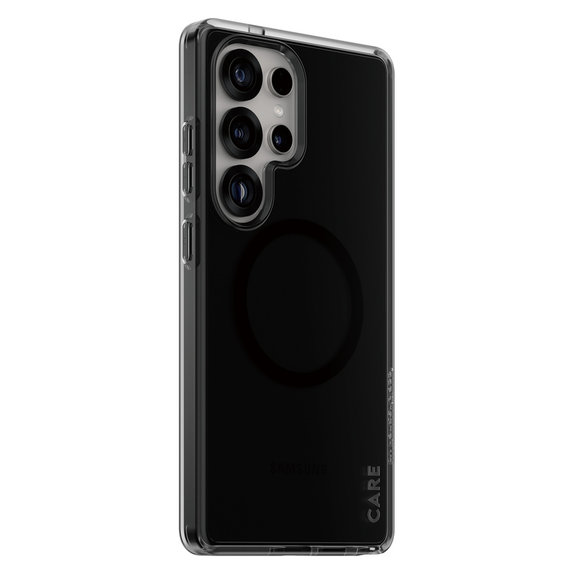 Puzdro Smokey s čiernym QI pre Samsung Galaxy S25 Ultra, Čierna, PanzerGlass