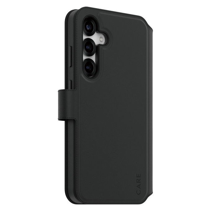 Puzdro Wallet Tango Two-In-One s QI pre Samsung Galaxy S25+, Čierna, PanzerGlass