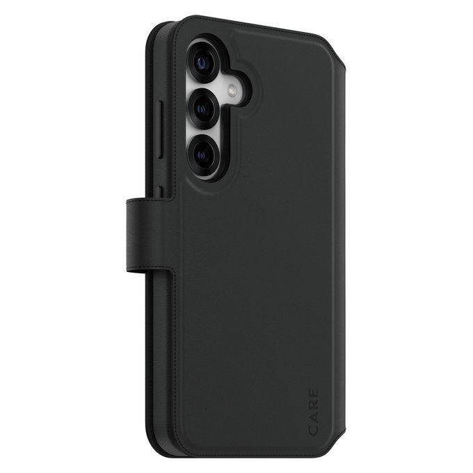 Puzdro Wallet Tango Two-In-One s QI pre Samsung Galaxy S25, Čierna, PanzerGlass