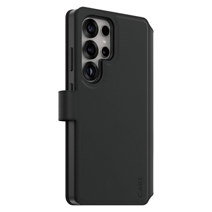 Puzdro Wallet Tango Two-In-One s QI pre Samsung Galaxy S25 Ultra, Čierna, PanzerGlass
