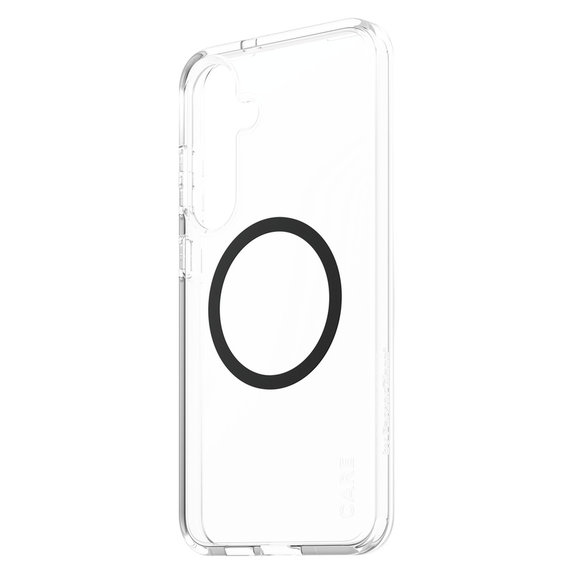 Puzdro Urban Combat s čiernym QI pre Samsung Galaxy S25+, Transparentná, PanzerGlass