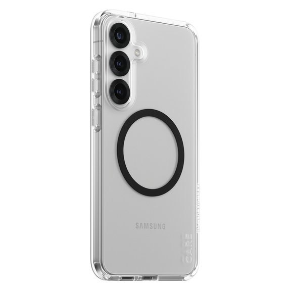 Puzdro Urban Combat s čiernym QI pre Samsung Galaxy S25+, Transparentná, PanzerGlass