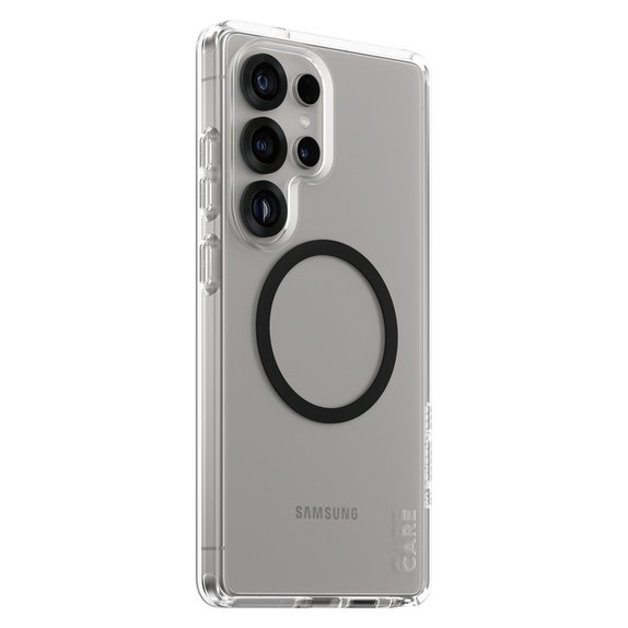 Puzdro Urban Combat s čiernym QI pre Samsung Galaxy S25 Ultra, Transparentná, PanzerGlass