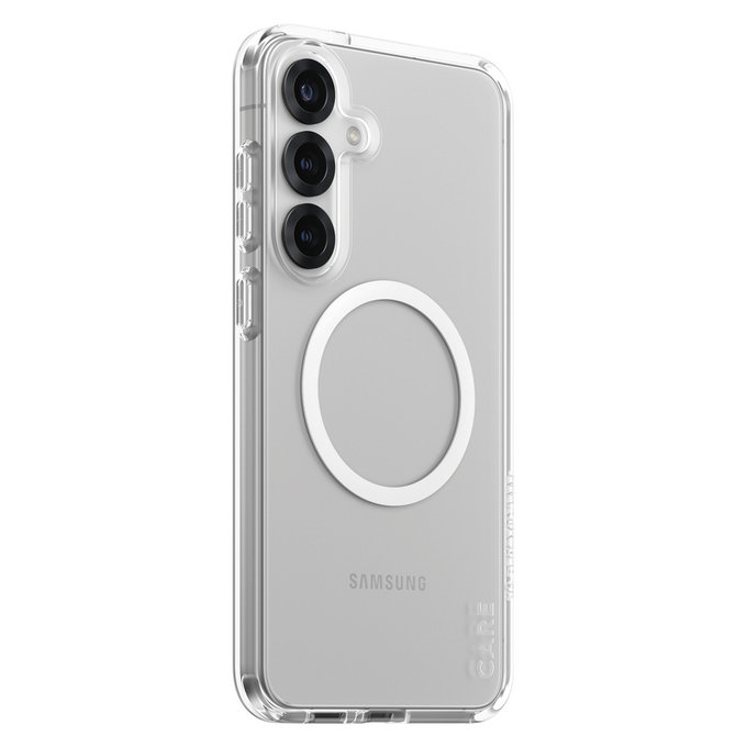 Puzdro Urban Combat s bielym QI pre Samsung Galaxy S25+, Transparentná, PanzerGlass