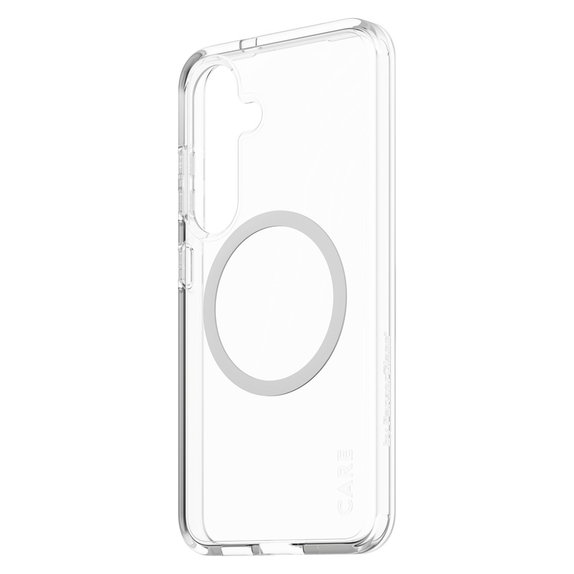 Puzdro Urban Combat s bielym QI pre Samsung Galaxy S25, Transparentná, PanzerGlass