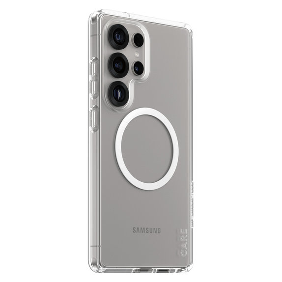Puzdro Urban Combat s bielym QI pre Samsung Galaxy S25 Ultra, Transparentná, PanzerGlass