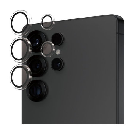 PanzerGlass - Ochranný Kryt Objektívu Fotoaparátu Hoops pre Samsung Galaxy S25 Ultra, transparentná