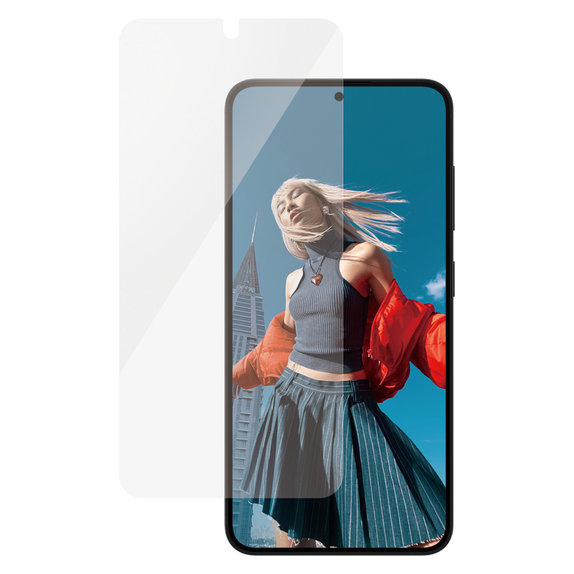 Tvrdené sklo UWF Ceramic s aplikátorom pre Samsung Galaxy S25, Číra, PanzerGlass