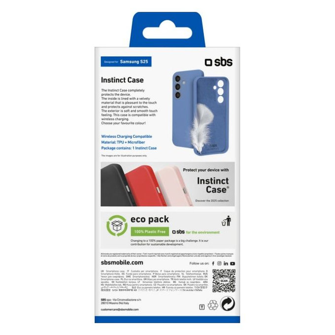 SBS - Puzdro Instinct pre Samsung Galaxy S25, modrá
