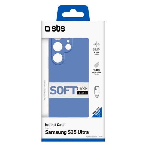SBS - Puzdro Instinct pre Samsung Galaxy S25 Ultra, modrá