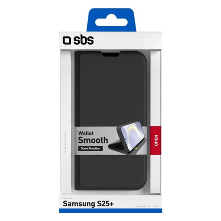 SBS - Puzdro Book Wallet Smooth pre Samsung Galaxy S25+, čierna