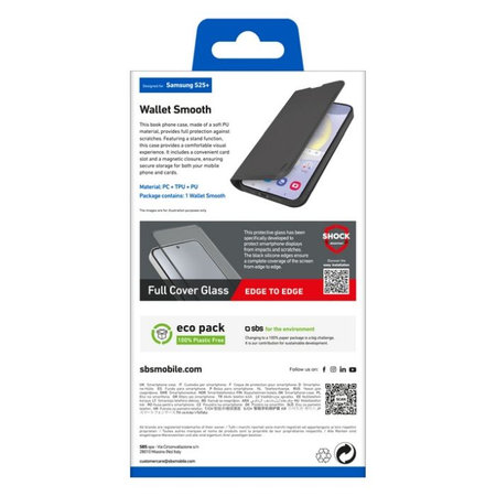 SBS - Puzdro Book Wallet Smooth pre Samsung Galaxy S25+, čierna