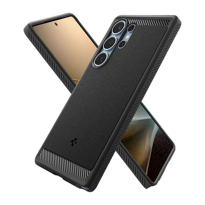 Spigen - Puzdro Rugged Armor s MagSafe pre Samsung Galaxy S25 Ultra, Matte Black