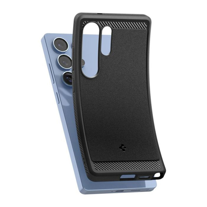 Spigen - Puzdro Rugged Armor s MagSafe pre Samsung Galaxy S25 Ultra, Matte Black