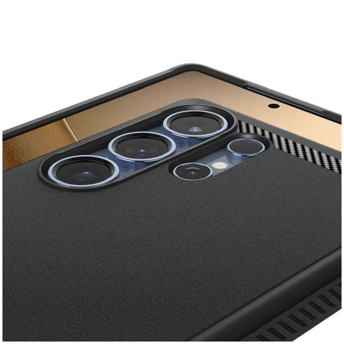 Spigen - Puzdro Rugged Armor s MagSafe pre Samsung Galaxy S25 Ultra, Matte Black