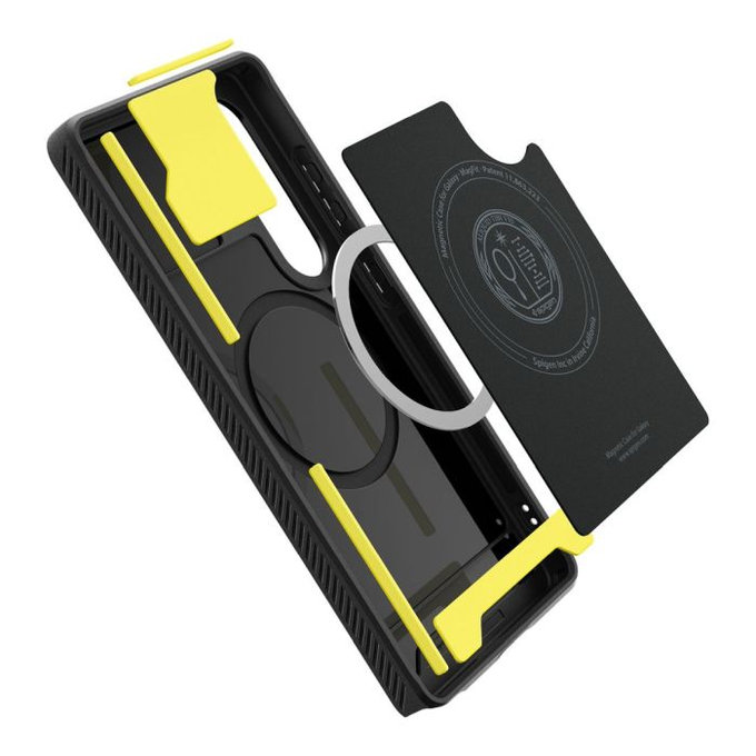 Spigen - Puzdro Rugged Armor s MagSafe pre Samsung Galaxy S25 Ultra, Matte Black