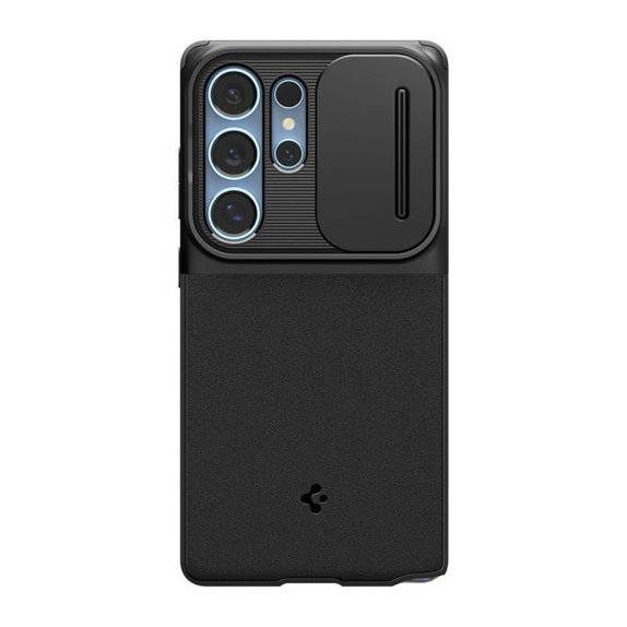 Spigen - Puzdro Optik Armor pre Samsung Galaxy S25 Ultra, čierna