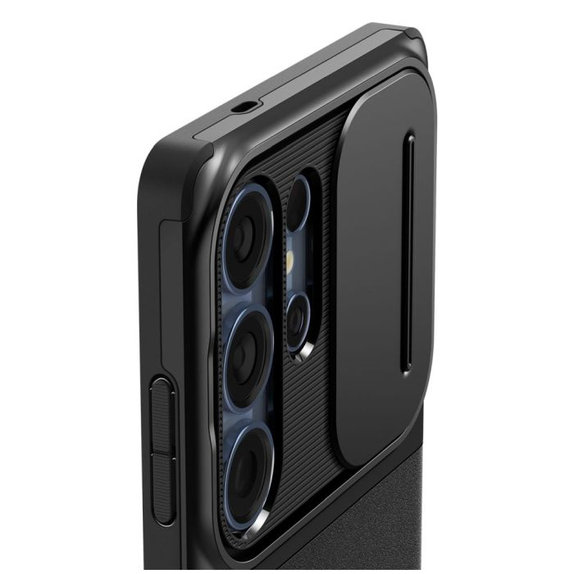 Spigen - Puzdro Optik Armor pre Samsung Galaxy S25 Ultra, čierna