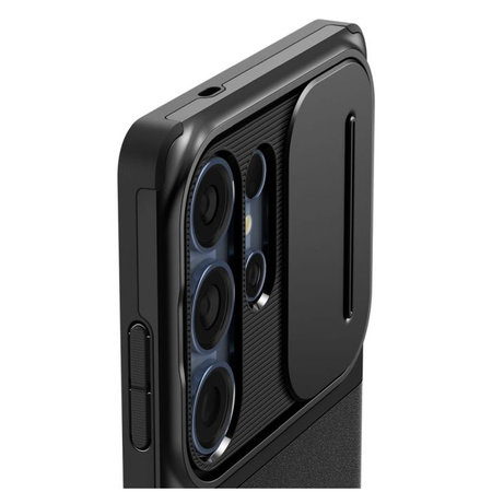 Spigen - Puzdro Optik Armor pre Samsung Galaxy S25 Ultra, čierna