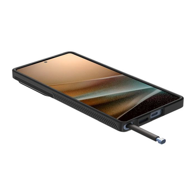 Spigen - Puzdro Optik Armor pre Samsung Galaxy S25 Ultra, čierna