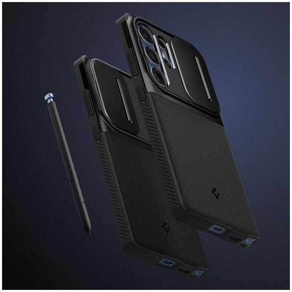 Spigen - Puzdro Optik Armor pre Samsung Galaxy S25 Ultra, čierna