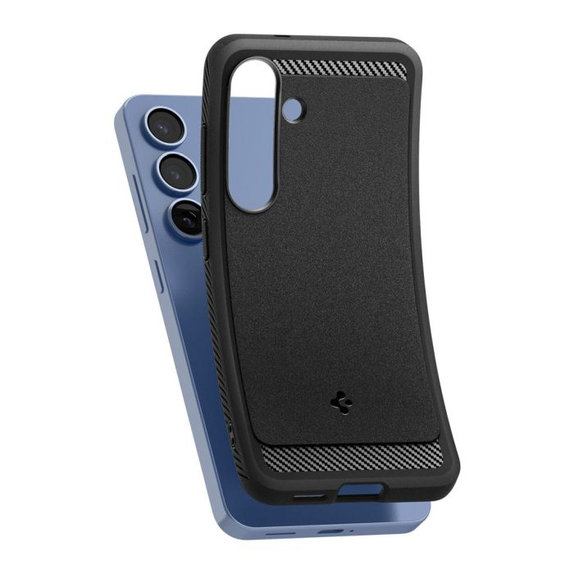 Spigen - Puzdro Rugged Armor s MagSafe pre Samsung Galaxy S25, Matte Black