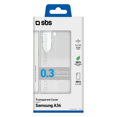 SBS - Puzdro Skinny pre Samsung Galaxy A36 5G, transparentná