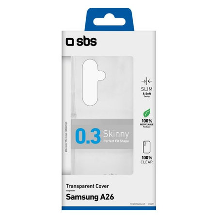 SBS - Puzdro Skinny pre Samsung Galaxy A26, transparentná