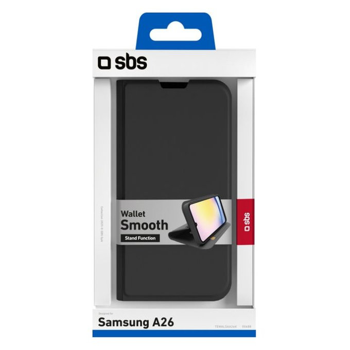 SBS - Puzdro Book Wallet Smooth pre Samsung Galaxy A26, čierna