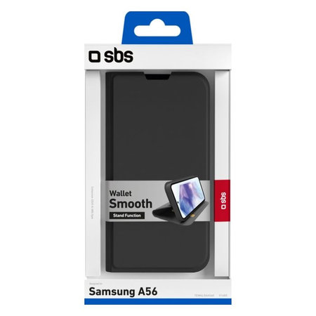 SBS - Puzdro Book Wallet Smooth pre Samsung Galaxy A56, čierna