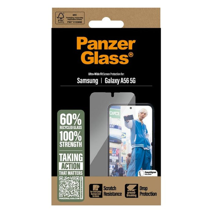 PanzerGlass - Tvrdené sklo UWF pre Samsung Galaxy A56 5G, transparentná