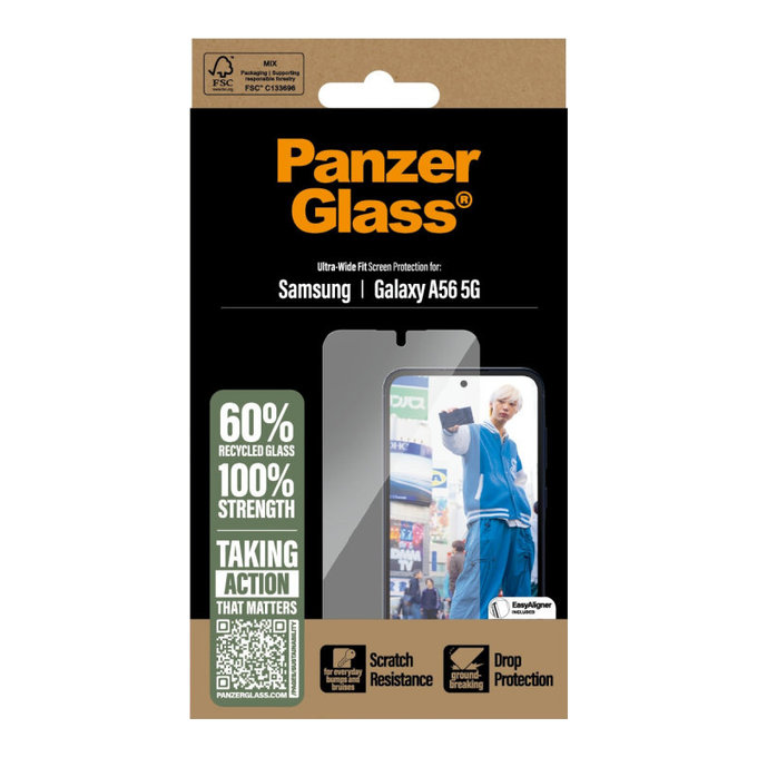 Tvrdené sklo UWF pre Samsung A56 5G, Transparentná, PanzerGlass