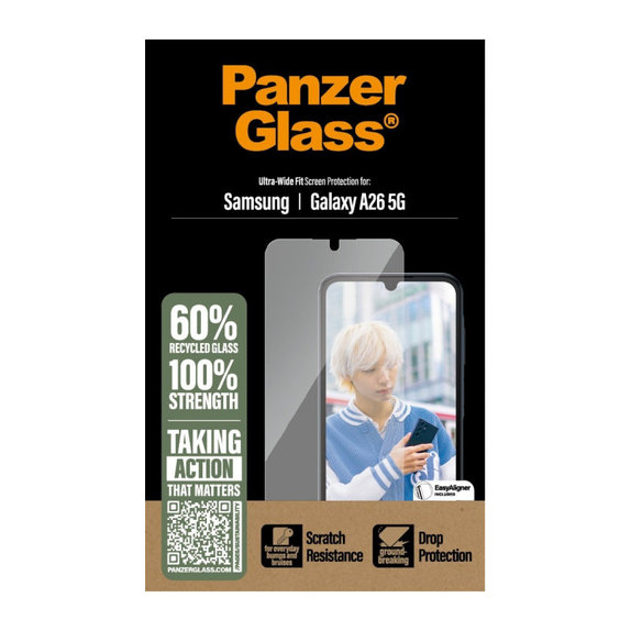 Tvrdené sklo UWF pre Samsung A26 5G, Transparentná, PanzerGlass