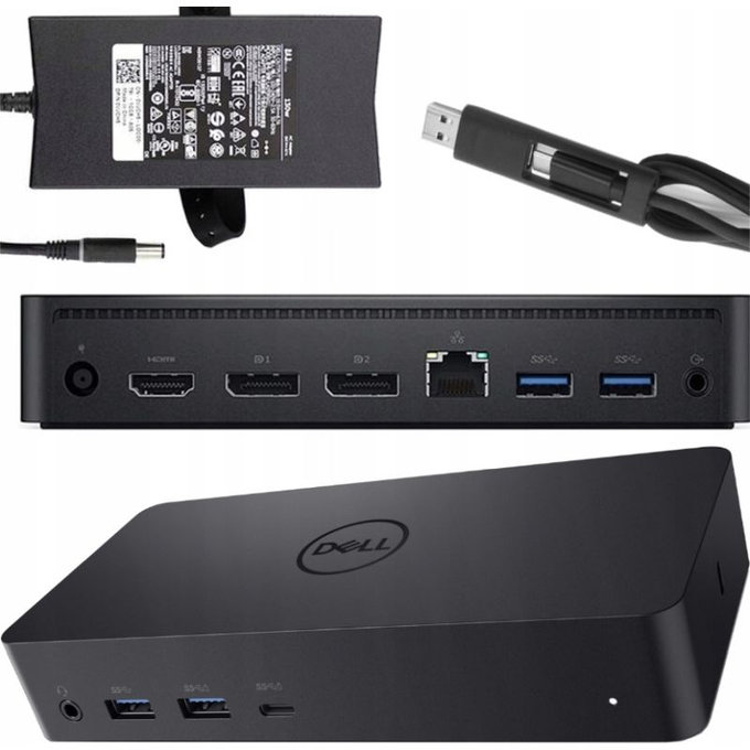 Dell D6000 - Dokovacia stanica (USB-C) + Adaptér 130W Repasovaný